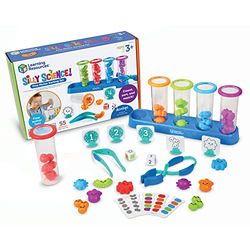 Learning Resources Set para Clasificar y Motricidad Fina Científicos Chiflados, 3+ Años, Juguete Educativo Stem, Actividades de Preescolar, Herramientas Sensoriales, 55 Piezas