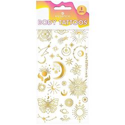 Essence Body TATTOOS, n. 01, multicolore, intenso, metallico, opaco, senza acetone, vegano, senza particelle di microplastica, senza alcool, confezione da 1 (8 pezzi)