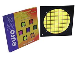 Euro Lite 94303651 PAR-64 Filtro dicroico con la Pagina Nera Giallo