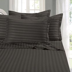 Elegant Comfort Lujoso Juego de sábanas 6 Piezas. El Mejor, más Agradable y más Suave Juego de Cama. Tejido Antiarrugas de 1500 Hilos de Calidad egipcia, Alto Especial, diseño Damasco a Rayas