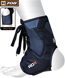RDX Tobillera Lace Up Soporte Brae Guard Lesión Dolor Estabilizador tendón de Aquiles Pad (Single Voce) Unisex Adulto, Gris, S/M