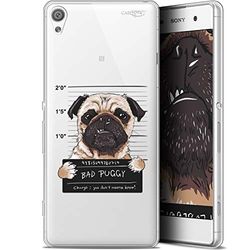 Beschermhoes voor 5 inch Sony Xperia XA, zeer dun, motief: Beware The Puggy Dog