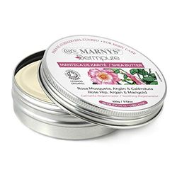 MARNYS Dermpure Burro di Karitè Rosa Mosqueta, Argan e Calendula Biologica 100% Naturale 100 gr