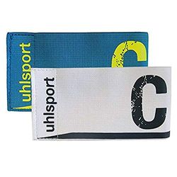 Uhlsport 1006749020001 Pulseira de capitão, unissexo para adulto, multicolorido (ciano / branco), tamanho único