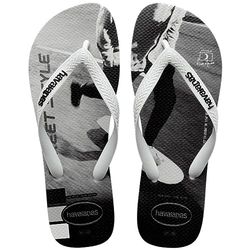 Havaianas Men Hype, White/White/Black/Black, 3/4