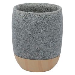 axentia 135847 Roma, Piedra y Madera, diámetro de 7 cm, Altura de 9,5 cm