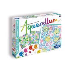 Sentosphère 3906399 Watercolour Painting Set for Children, Animals on the Water, Large Painting Templates, DIY Creative Set, Craft Set, Painting Set from 7 Years