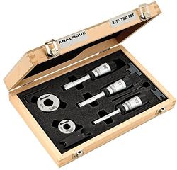 Starrett S78XTDZ Bore Gauge Set, 3/8-3/4" Range, w/3 Point Carbide Contact, Aantal hoofden: 3, Aantal ringen: 2