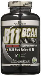 Anderson Integratore Anderson Kyowa new aminoacidi ramificati Bcaa rapporto 8:1:1 con Vitamina B6 - 200 Compresse