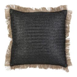 HOME DECO FACTORY Raphia - Funda para cojín (40 x 40 cm)