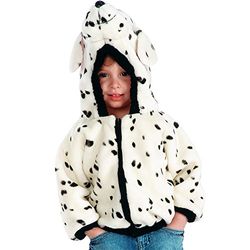 Carnival Toys 60701 Dalmatiiner, pluche jas met capuchon, 3 jaar