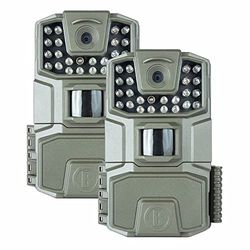 Bushnell - Pack de 2 Spot-On - Caméra de Trail - LED IR à haut rendement pour une meilleure plage nocturne - Vitesse de déclenchement de 0,7 sec - 18 MP - 1086p - Faune - Faible lueur - Gris - 66062BF