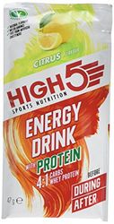 HIGH5 Energy Drink With Protein Blend of Carbohydrates Protein & Electrolytes (Citrus, 12 x 47g)