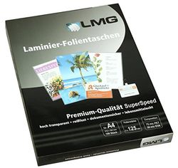 LMG lmga4 – 125SS plastificar A4, 216 x 303 mm, 2 x 125 Mic, alta velocidad, 100 unidades)