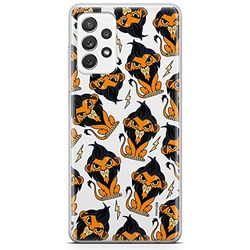 ERT GROUP mobiltelefonfodral för Samsung A53 5G originalt och officiellt licensierat Disney mönster Scar 002 optimalt anpassad till formen på mobiltelefonen, gedeeltelijk transparant