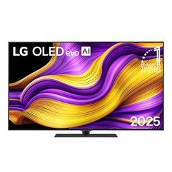LG OLED evo AI G5 TV 55 pollici, Smart TV 4K, Base da appoggio inclusa, Processore α11 Gen2, Brightness Booster Ultimate, webOS con AI, Dolby Vision e Atmos, VRR e GSYNC 4K@165Hz, OLED55G56LS 2025