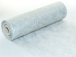 Unbekannt Silver Sizo Pile® Chemin de Table en Non-tissé pour Mariage, Noël, 25 m x 30 cm