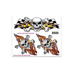 Quattroerre Stickers Skull Trio 14 x 16 cm