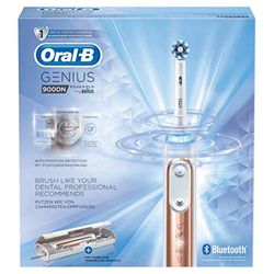 Oral-B Genius 9000N Elektryczna Szczoteczka do Zębów, Biało/Złoty