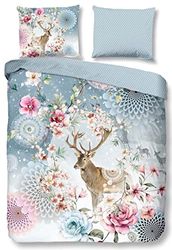 Juego de Funda nórdica para Cama de Matrimonio, 200 x 220 cm, Franela Nº 6945, Multicolor