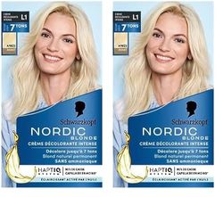 Nordic Blonde de Schwarzkopf - Tono L1 Aclarante Intensivo, 1 ud, Coloración Permanente (Confezione da 2)