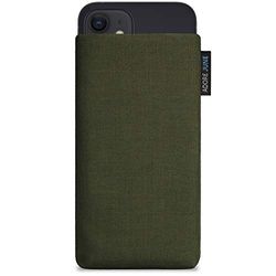 Adore June Classic Verde-Oliva Funda Compatible con iPhone 13 Mini/iPhone 12 Mini, Material Resistente Efecto Limpiador de Pantalla