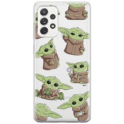 ERT GROUP Funda para teléfono móvil Samsung A53 5G Original y con Licencia Oficial de Star Wars con diseño Baby Yoda 029 Adaptada a la Forma del teléfono móvil, parcialmente Transparente
