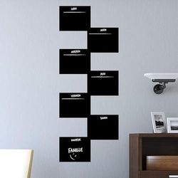 Ambiance - Adhesivo decorativo para pizarra (55 x 35 cm), color negro