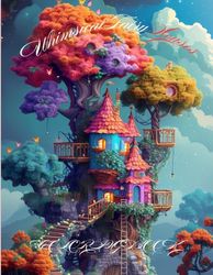 Whimsical Fairy Houses COLORING BOOK: "Discover the Magic - A Coloring Journey Through Fantastical Tree Homes"