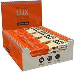 LUX Protein Flapjack Bar Chunk, Chocolate, 12 x 75g Bars