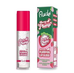 RUDE - Volumizing Lip Gloss | Non-Sticky Formula | Plumping and Crystal Clear Shine | Perfect Over Favorite Lipstick, Crystal Clear, 1 ml