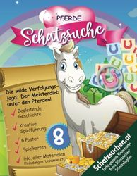 Pferde Schnitzeljagd Kindergeburtstag ab 8 Jahren: Kreativ geplante Schatzsuche mit Hufabdrücke & Spurenlesen. Sofort Starten mit allen Materialien für Pferdeliebhaber*innen