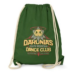 Texlab Death Mountain Dance Club, Borsa da Palestra Unisex-Adulto, Verde Scuro, 38 cm x 42 cm