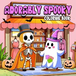 Adorably Spooky Coloring Book: Sweetly Spooky Designs, Witches, Black Cats, Whimsical Monsters, Pumpkins, Ghosts to Color & More