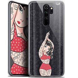 Caseink Coque pour Xiaomi Redmi Note 8 Pro (6.5) Gel HD [ Imprimé en France - Redmi Note 8 Pro Coque - Souple - Antichoc ] Tatoo Girl