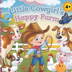 Little Cowgirl’s Happy Farm: Bold & Easy Coloring Adventures with Farm Friends
