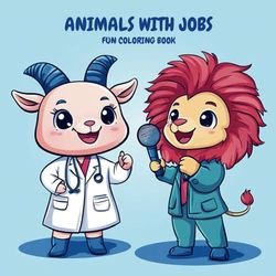 ANIMALS WITH JOBS: Fun Coloring Book