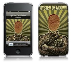 MusicSkins System of a Down - Thumbprint Soldaat voor Apple iPod touch (2e/3e Generatie)