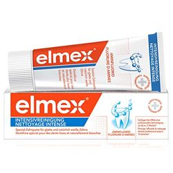 elmex Dentifrice nettoyant intensif 50 ml - Spécialement conçu pour des dents lisses et naturellement blanches - Prolonge l'effet d'un nettoyage dentaire professionnel