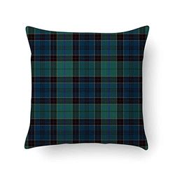 Doge Milano Coussin avec impression numérique, 100% Made in Italy, Coussin de canapé décoratif, amovible et lavable, Tartan - Modèle Libertad, 40x40x5 cm