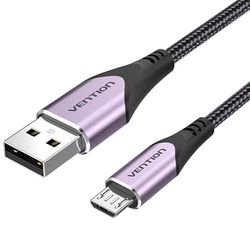 Watio Wave Cavo USB - Cavo USB 2.0 tipo A a micro usb, lunghezza 2 metri, colore viola, ideale per caricare e trasferire dati rapidamente. *