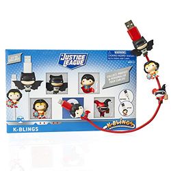 K-BLINGS DC Universe Personages - 5 Pack Comics Cable Protectors-12 om te verzamelen