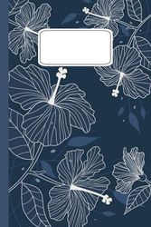 Blue Floral Notebook