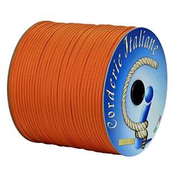 Paracord 550 Type III Basic, geel/rood 4 mm - 10 m, kern 7 draden, 100% Made in Italy 006079361 Corderie Italiane