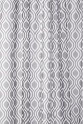 Croydex medallón Textil Cortina de Ducha con la higiene 'n' Clean, Color Gris
