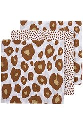 Meyco Swaddle Lot de 2 panthères 120 x 120 cm Camel