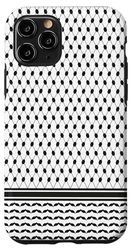 Coque pour iPhone 11 Pro Palestine keffieh Foulard symbole du drapeau palestinien