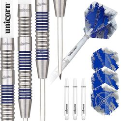 Unicorn Silver Star Gary Anderson Steel Dart, 80% tungsten, 22 g