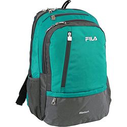 Fila Duel School Laptop Computer Tablet Book Bag, Teal, One Size, Duel Tablet and Laptop Backpack