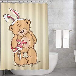 Bonamaison Rideau de Douche, Polyester, Multicolore, 150X200 Cm